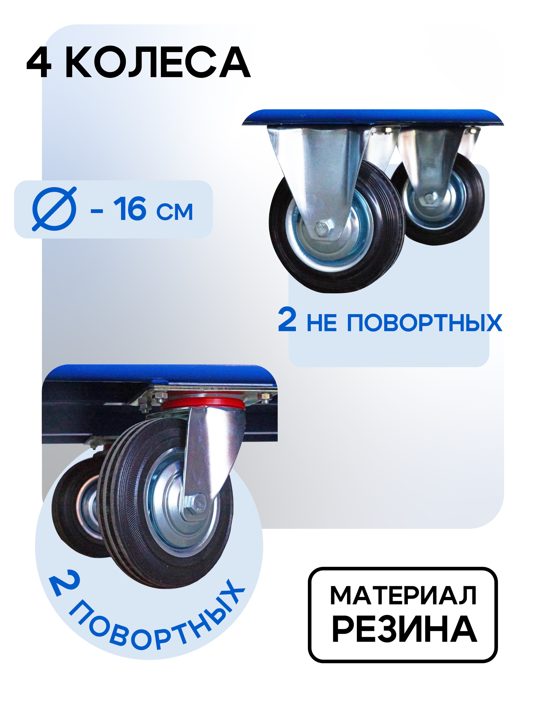 1gyzx8vl908yntyk3vc3dwz36uhq8t8a Платформенная тележка TeaM 1200х600 ПБМ-6.12 160 мм с бортиком