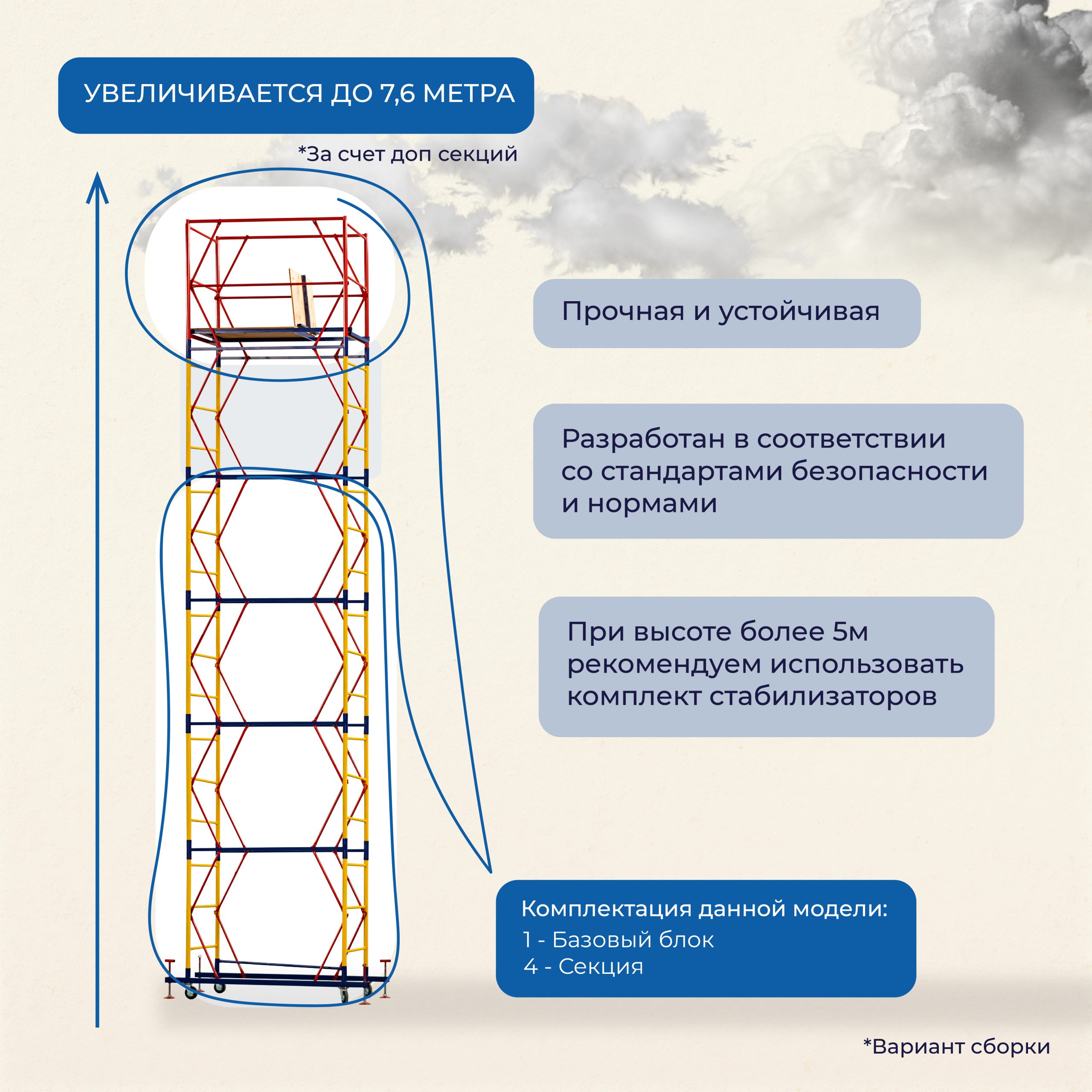 ylyugwiixsdvp74hjbjqhb1zq2lrj0p8 Вышка-тура TeaM ВСП 0.7х1.6, 6.4 м ver. 2.0