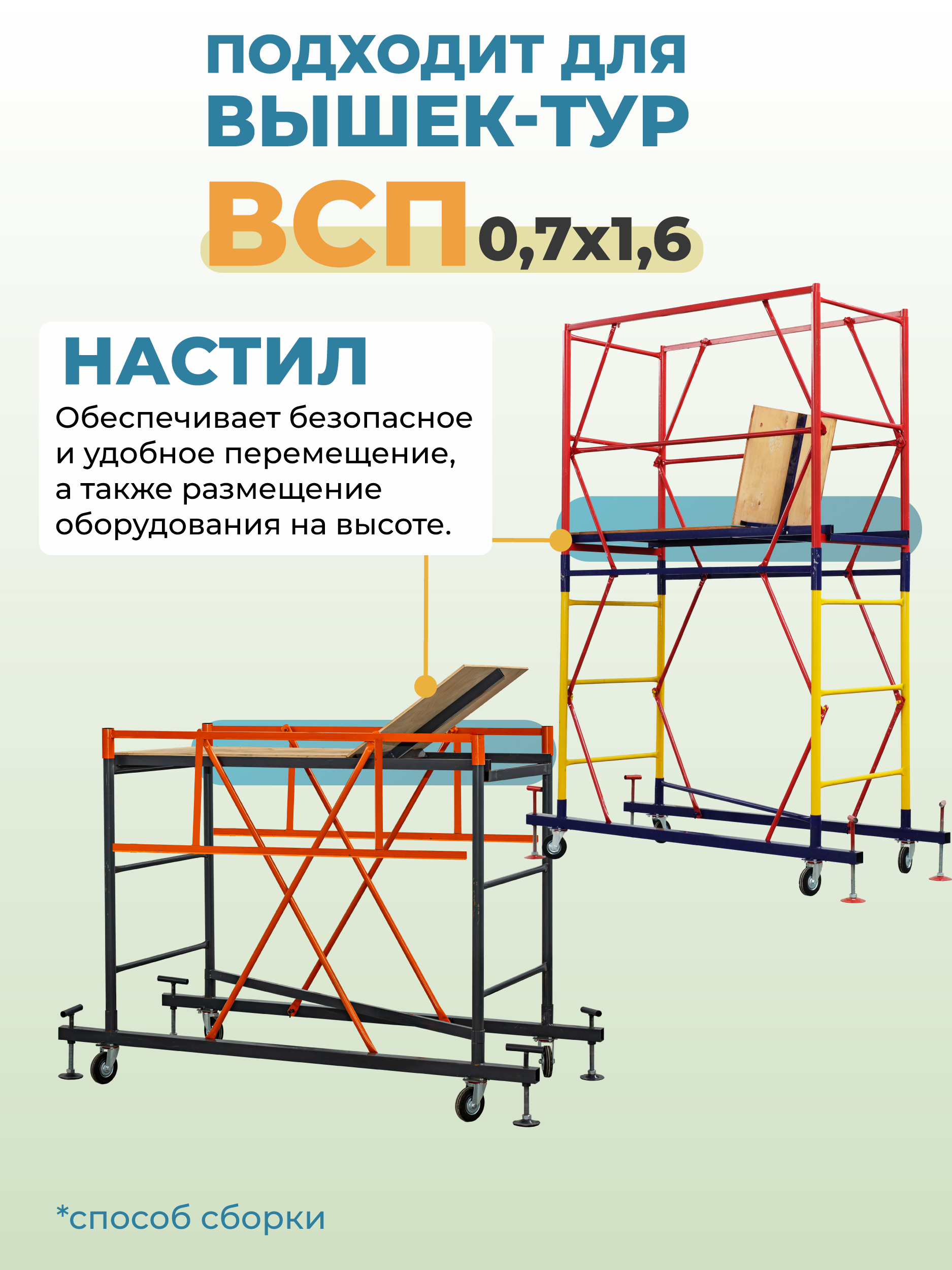 dc7qc94g7d5llzbiss4jed2ds8zr8oda Настил с люком вышки-туры TeaM ВСП-250/0,7