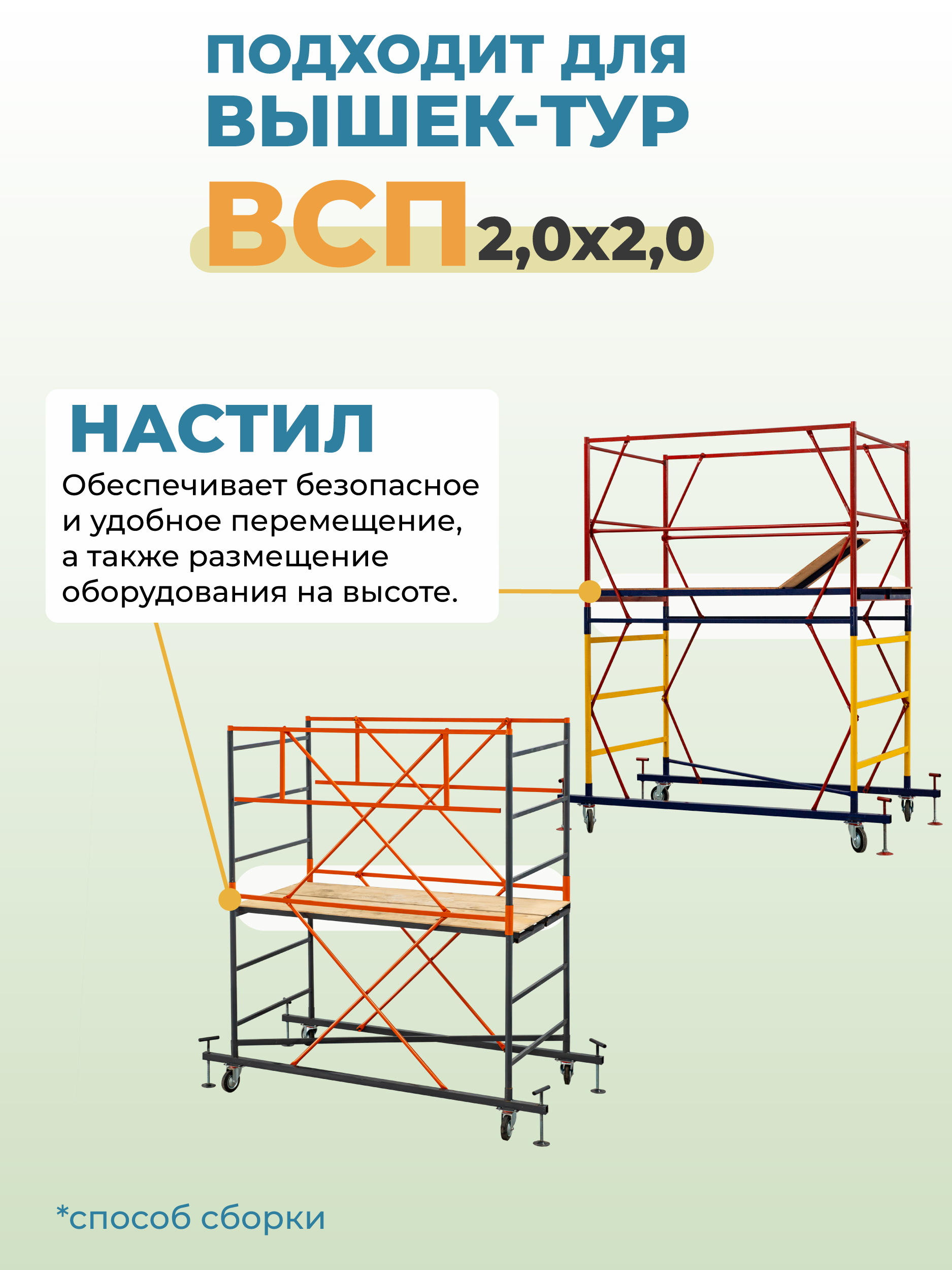 lchox3k8859nr51yir9b0m0cwife41m2 Настил вышки-туры TeaM ВСП-250/2,0